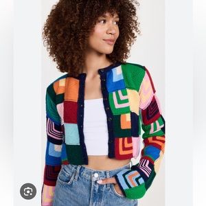 RE/DONE Patchwork Cardigan